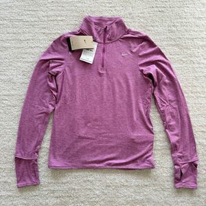 Nike Running Purple dri fit UPF 40 Long Sleeve Top T shirt With Zip women
